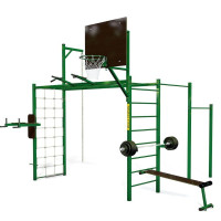 Спортивний майданчик з рукоходом і баскетбольним кільцем